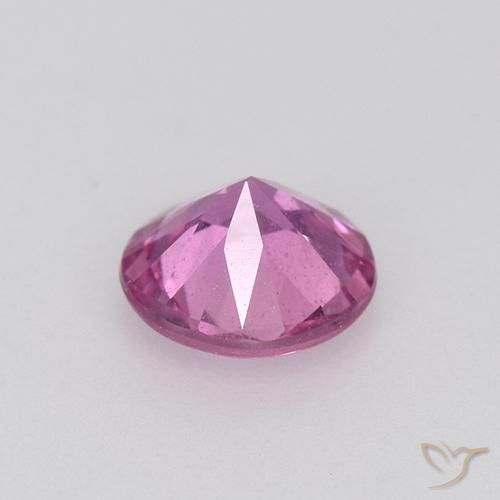 Sapphire Gemstone in 5 mm (calibrated) Size for Sale, Sapphire Stone in Purple-Pink Color