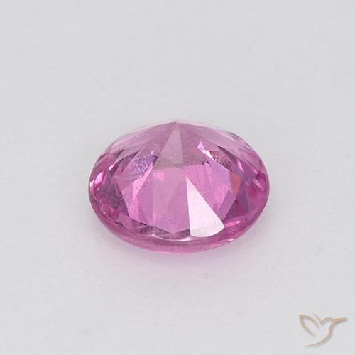 Sapphire Gemstone in 5 mm (calibrated) Size for Sale, Sapphire Stone in Purple-Pink Color
