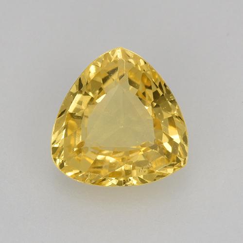 Золотой Сапфир Камень - 0.5ct Огранка Триллион Фасетная (ID: 515782)