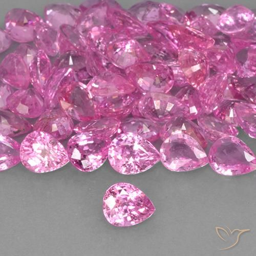0.36ct Natural Intense Pink Sapphire, Pear Shape, VVS-VS