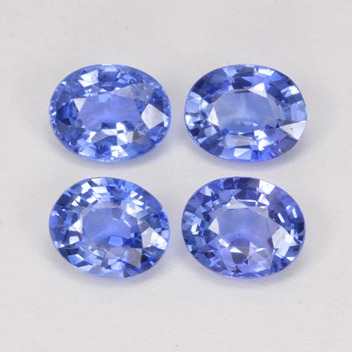 Intense Violet Blue Sapphire Gem - 0.4ct Oval Facet (ID: 517694)