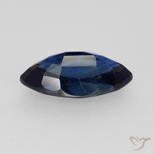 Sapphire Gemstone in 8 x 4 mm Size for Sale, Sapphire Stone in Twilight Blue Color
