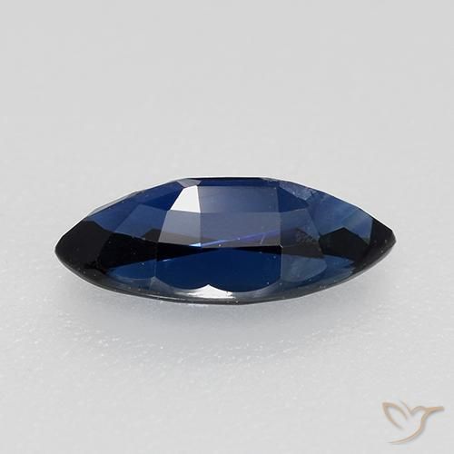 Sapphire Gemstone in 8.1 x 3.9 mm Size for Sale, Sapphire Stone in Twilight Blue Color