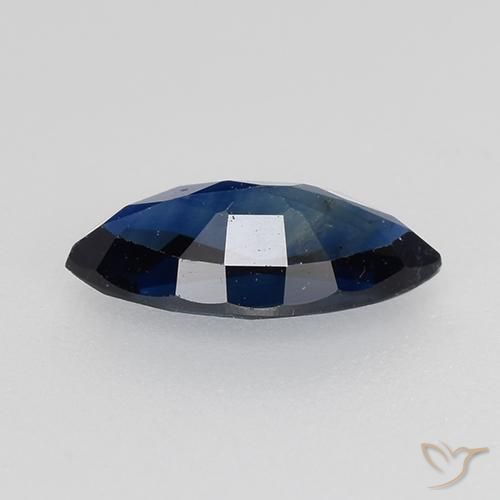 Sapphire Gemstone in 8.2 x 4.1 mm Size for Sale, Sapphire Stone in Twilight Blue Color