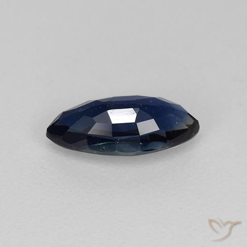 Sapphire Gemstone in 7.9 x 3.8 mm Size for Sale, Sapphire Stone in Navy Blue Color