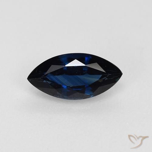 0.73ct Natural Twilight Blue Sapphire, Marquise, VVS-VS