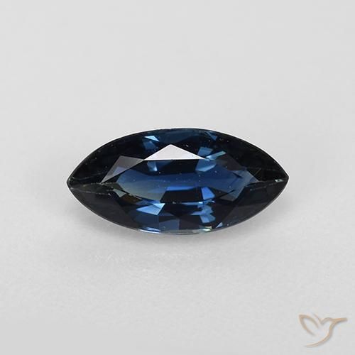 0.75ct Natural Dark Blue Sapphire, Marquise, VVS-VS