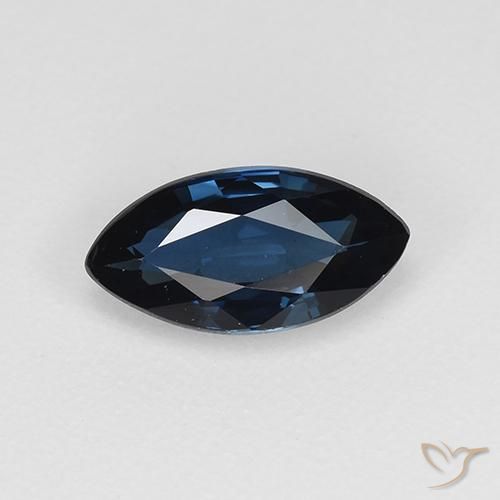 0.84ct Natural Dark Blue Sapphire, Marquise, VVS-VS