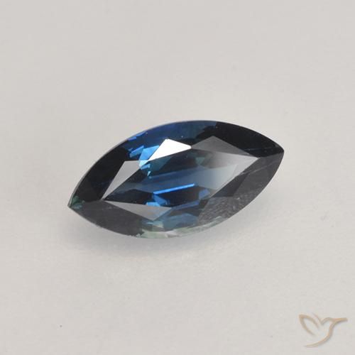 0.82ct Natural Dark Blue Sapphire, Marquise, VVS-VS