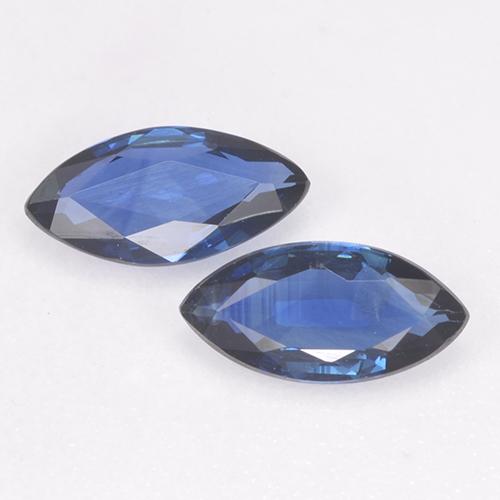 Navy Blue Sapphire Gem - 0.5ct Marquise Facet (ID: 520662)