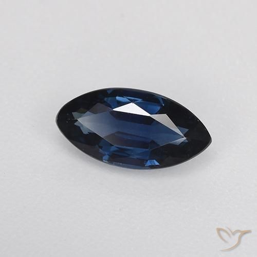 0.69 ct Blue Sapphire Stone, Natural Sapphire in Marquise Facet Shape for Sale