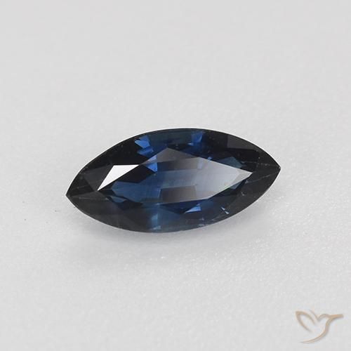 0.70 ct Blue Sapphire Stone, Natural Sapphire in Marquise Facet Shape for Sale