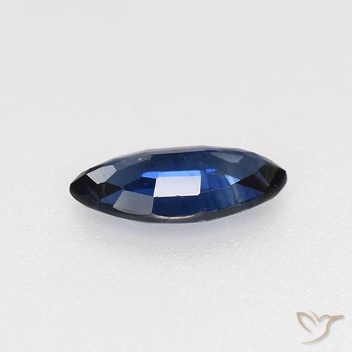 Sapphire Gemstone in 7.9 x 4 mm Size for Sale, Sapphire Stone in Navy Blue Color