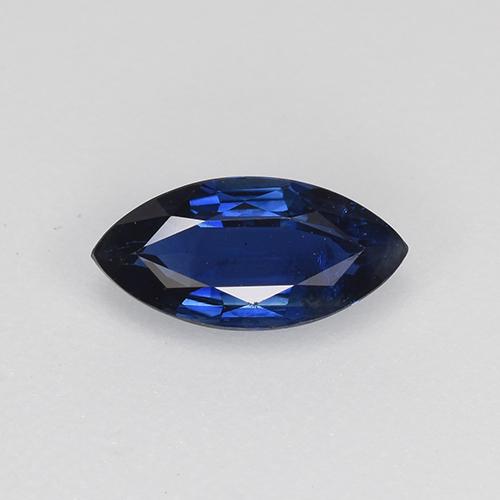 tiefblau Saphir Edelstein - 0.7ct Marquiseschliff (ID: 520762)