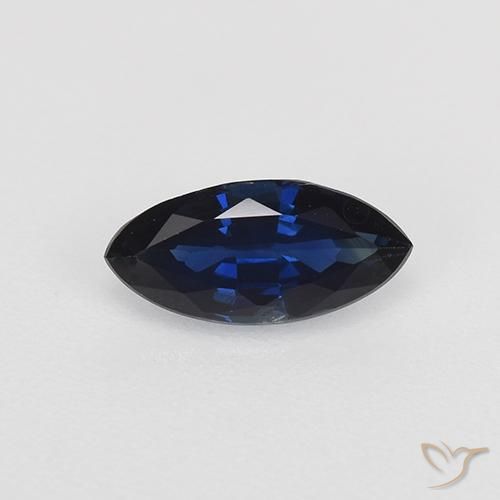 0.64ct Natural Twilight Blue Sapphire, Marquise, VVS-VS