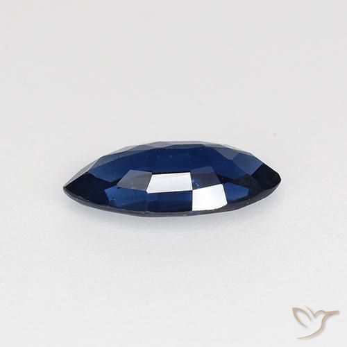 Sapphire Gemstone in 8.1 x 4 mm Size for Sale, Sapphire Stone in Twilight Blue Color