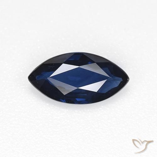 0.66ct Natural Twilight Blue Sapphire, Marquise, VVS-VS