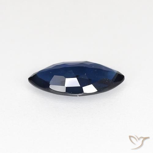 Sapphire Gemstone in 8 x 4.1 mm Size for Sale, Sapphire Stone in Twilight Blue Color