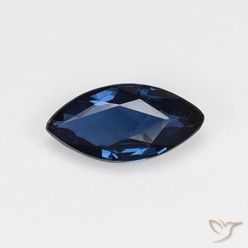0.66ct Natural Midnight Blue Sapphire, Marquise, VVS-VS