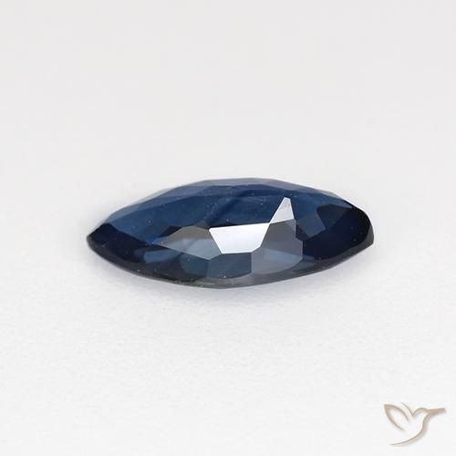 Sapphire Gemstone in 8 x 4 mm Size for Sale, Sapphire Stone in Midnight Blue Color
