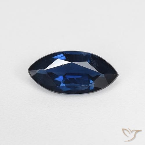 0.58ct Natural Twilight Blue Sapphire, Marquise, VVS-VS