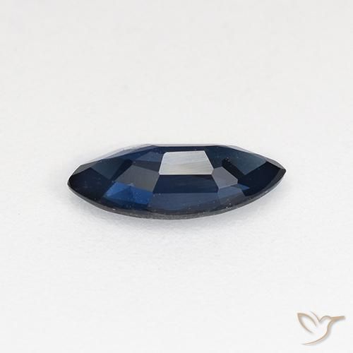 Sapphire Gemstone in 7.9 x 3.9 mm Size for Sale, Sapphire Stone in Twilight Blue Color
