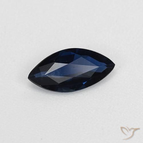 0.47 ct Blue Sapphire Stone, Natural Sapphire in Marquise Facet Shape for Sale