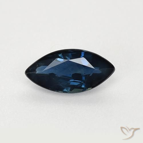 0.71ct Natural Dark Blue Sapphire, Marquise, VVS-VS