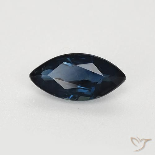 0.71 ct Blue Sapphire Stone, Natural Sapphire in Marquise Facet Shape for Sale