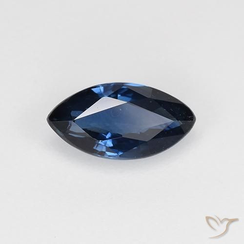0.70 ct Blue Sapphire Stone, Natural Sapphire in Marquise Facet Shape for Sale