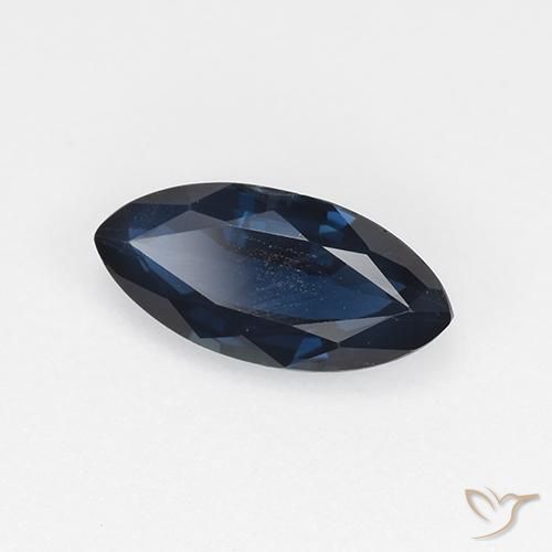 0.72 ct Blue Sapphire Stone, Natural Sapphire in Marquise Facet Shape for Sale