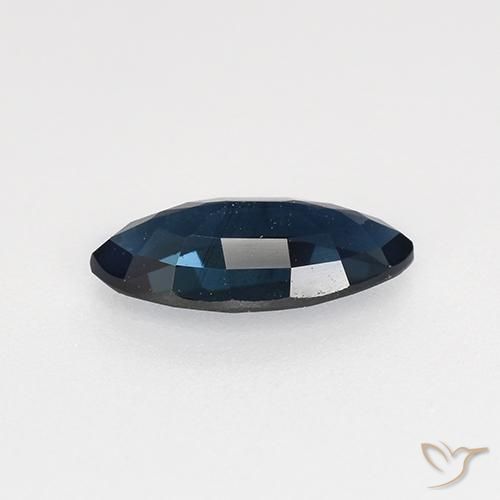 Sapphire Gemstone in 8.3 x 4 mm Size for Sale, Sapphire Stone in Midnight Blue Color