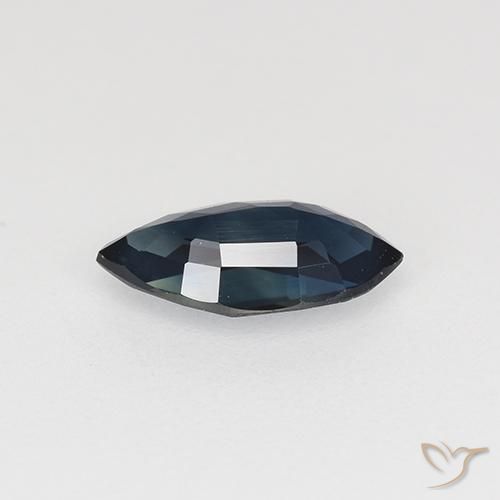 Sapphire Gemstone in 7.8 x 4.1 mm Size for Sale, Sapphire Stone in Midnight Blue Color
