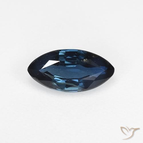 0.67ct Natural Dark Blue Sapphire, Marquise, VVS-VS
