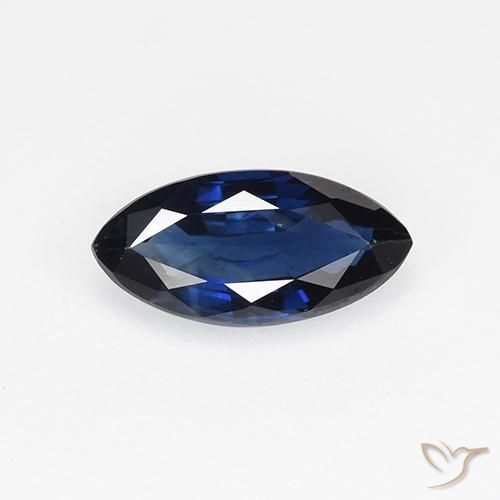 0.67ct Natural Twilight Blue Sapphire, Marquise, VVS-VS