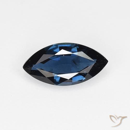 0.66ct Natural Night Blue Sapphire, Marquise, VVS-VS