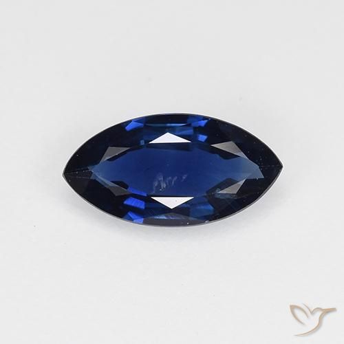 0.63ct Natural Twilight Blue Sapphire, Marquise, VVS-VS