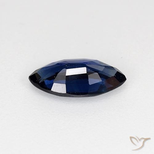 Sapphire Gemstone in 8 x 4.1 mm Size for Sale, Sapphire Stone in Twilight Blue Color