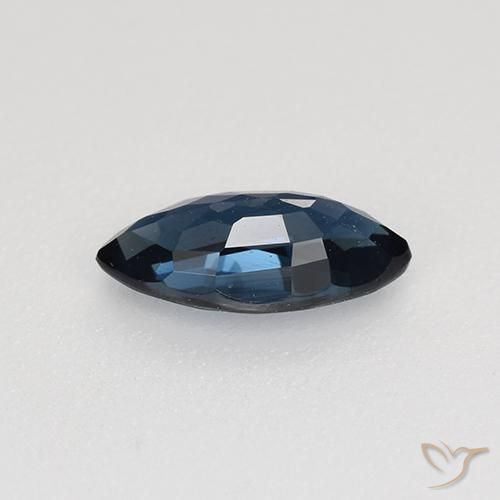 Sapphire Gemstone in 8 x 4 mm Size for Sale, Sapphire Stone in Night Blue Color
