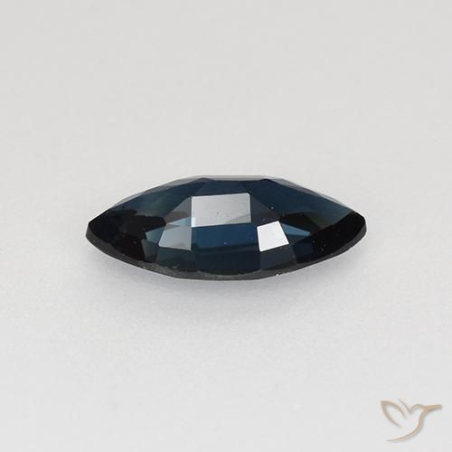 Sapphire Gemstone in 8 x 4 mm Size for Sale, Sapphire Stone in Night Blue Color