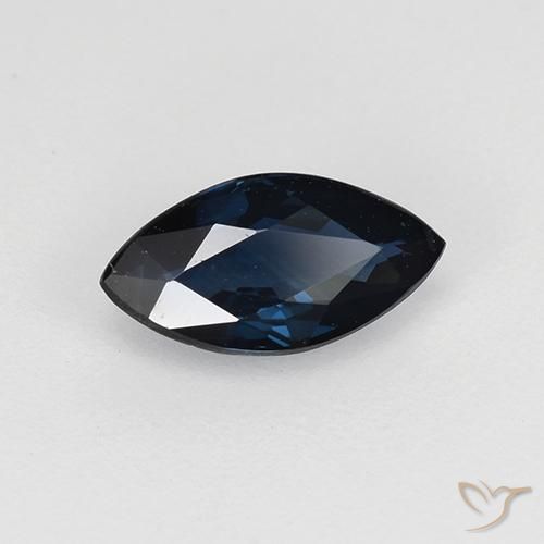 0.69 ct Blue Sapphire Stone, Natural Sapphire in Marquise Facet Shape for Sale