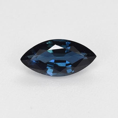Dark Blue Sapphire Gem - 0.7ct Marquise Facet (ID: 520900)