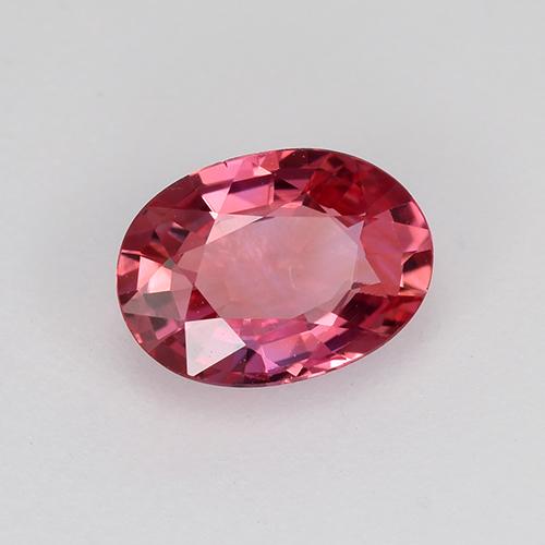 Розовато-красный Сапфир Камень - 0.8ct Фасетный Овал (ID: 522147)