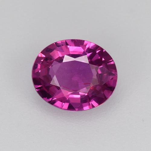 Himbeerrot Saphir Edelstein - 0.5ct Oval facettiert (ID: 522153)