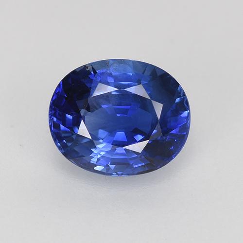 Dark Blue Sapphire Gem - 0.9ct Oval Facet (ID: 522243)