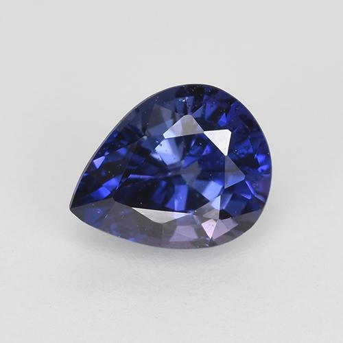 Royal Blue Sapphire Gem - 0.8ct Pear Facet (ID: 522250)