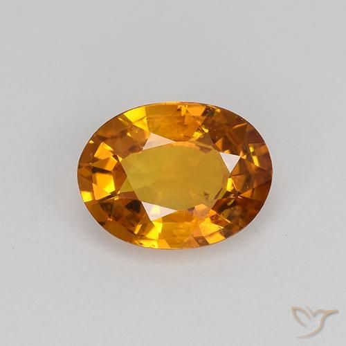 0.80ct Natural Earth Orange Sapphire, Oval, VS