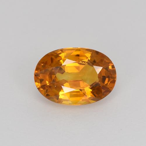 Medium Orange Sapphire Gem - 0.8ct Oval Facet (ID: 522261)