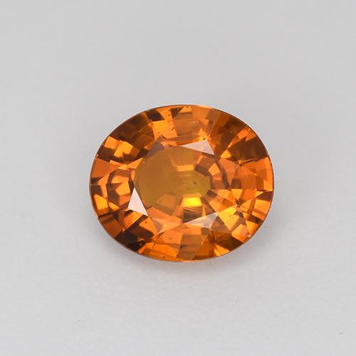 Naranja medio Zafiro Gema - 0.8ct Forma ovalada (ID: 522264)