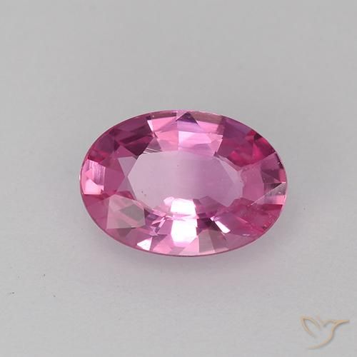 0.62 ct Purple Sapphire Stone, Natural Sapphire in Oval Facet Shape for Sale